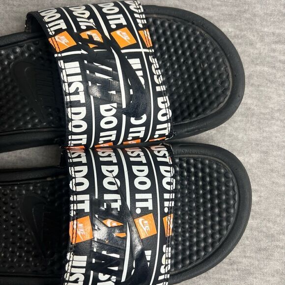 Nike Just Do It Print Slide Sandals Nick Benassi Mens Size 7 - Picture 3 of 9